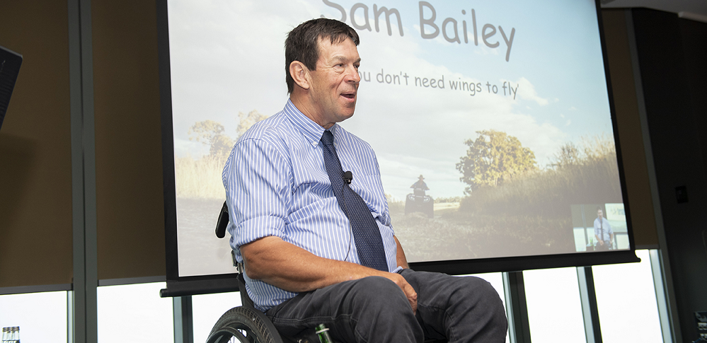 Gardiner Foundation guest speaker Sam Bailey opens up about his amazing life